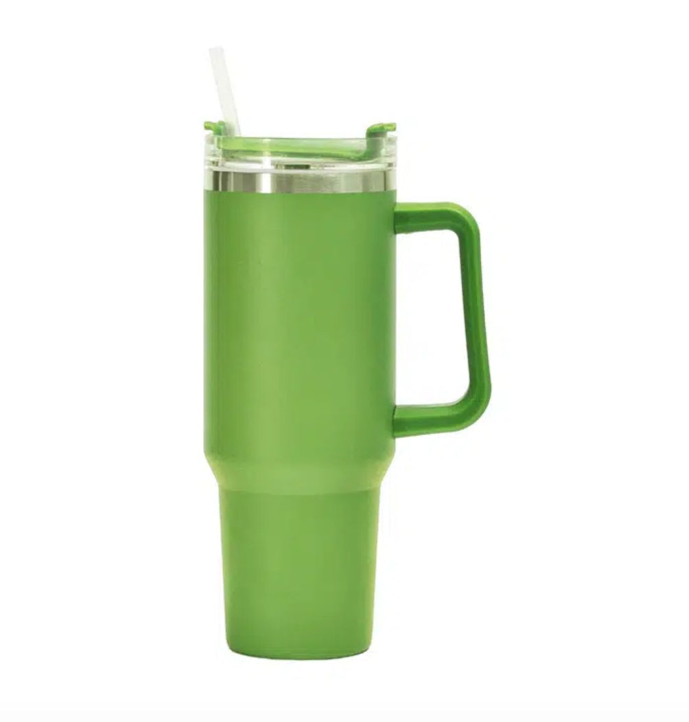 Stainless Steel Insulated Cup 40oz Straw Bingba BargainsRule