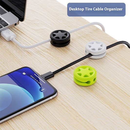 Data Cable Desktop Finishing Winding Seamless Self-adhesive Cord Manager