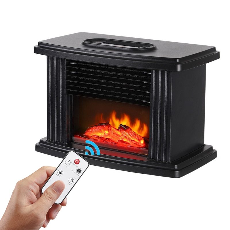 European Style Electric Fireplace Heater LED Flame Effect Stove  With Remote Control BargainsRule