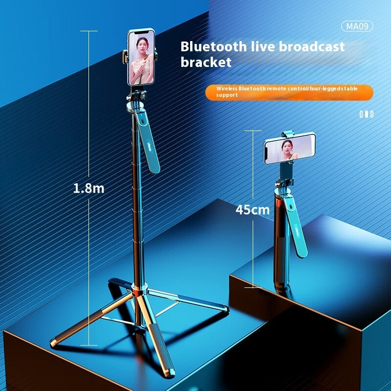 Bluetooth Live Quadrupod Selfie Stick Tripod BargainsRule