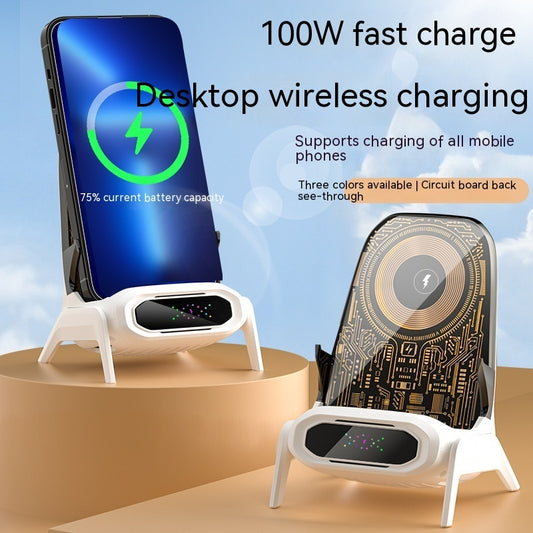 Transparent Small Chair Wireless Charger Mobile Phone Stand BargainsRule