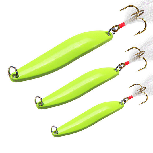 Sequin Long Shot Rotating Leech Luminous Freshwater Perch Fake Bait