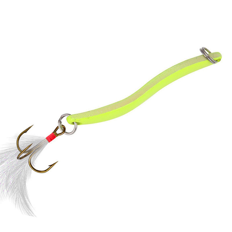 Sequin Long Shot Rotating Leech Luminous Freshwater Perch Fake Bait