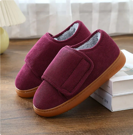 Large Opening Warm Cotton Slippers Bag Heel For Men And Women BargainsRule