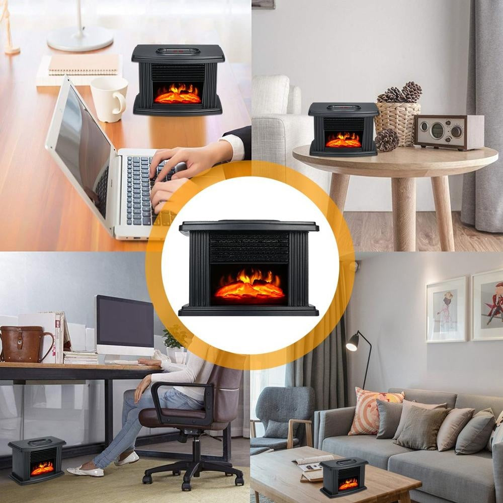 European Style Electric Fireplace Heater LED Flame Effect Stove  With Remote Control BargainsRule