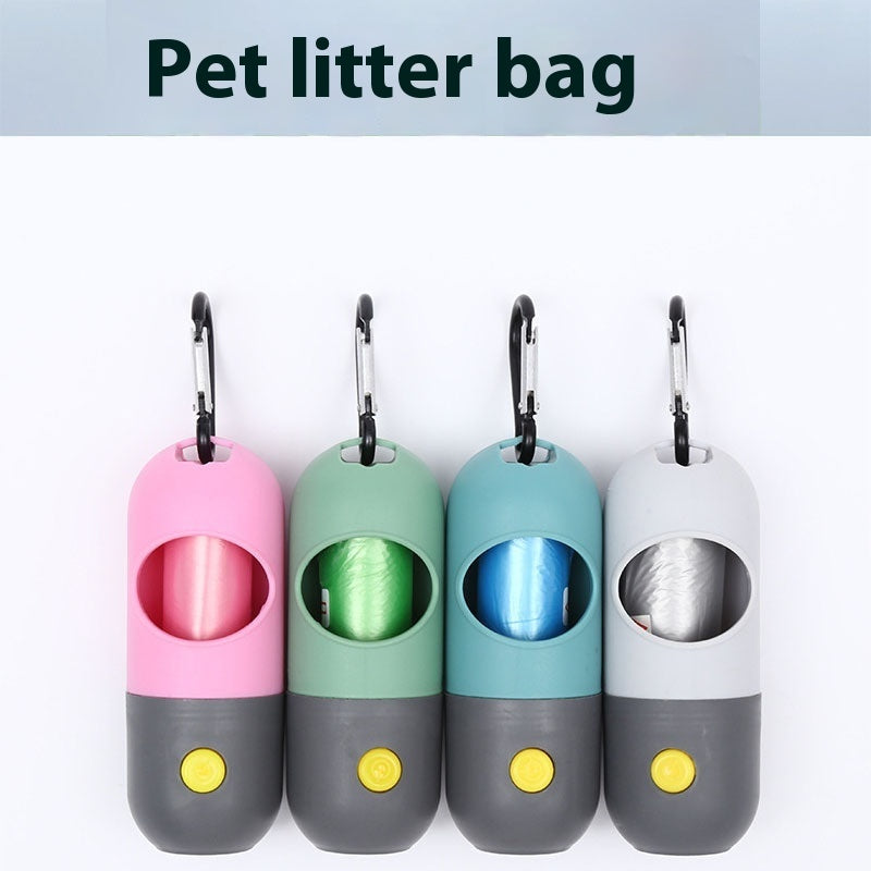 Led Light Pet Waste Bag Dispenser For Dogs Cats Dog Poop Scooper Bags Waste Bags Holder Dispensers Pet Clean Accessories BargainsRule