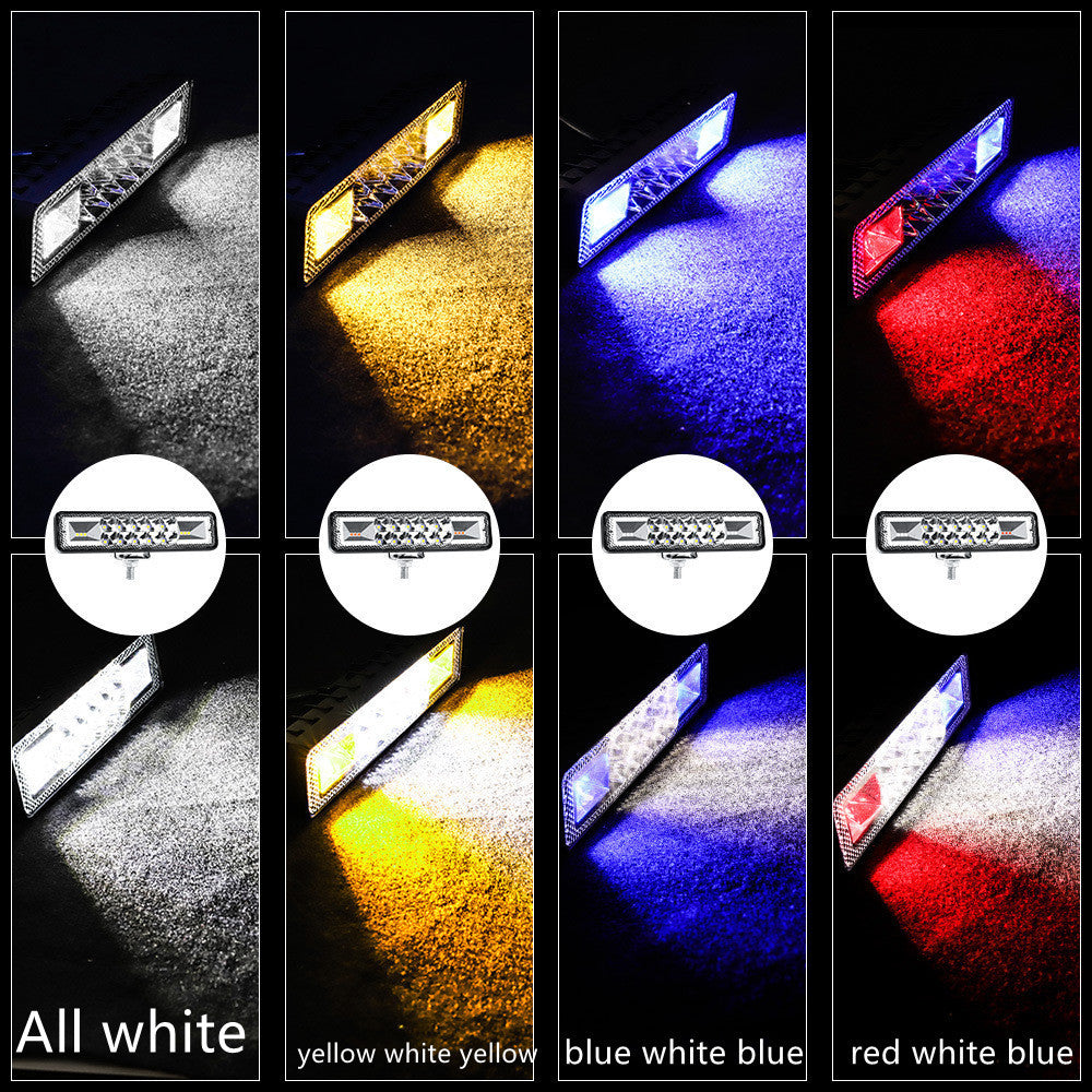 Car LED Work Light In-line 6 Inch 16LED Strobe BargainsRule