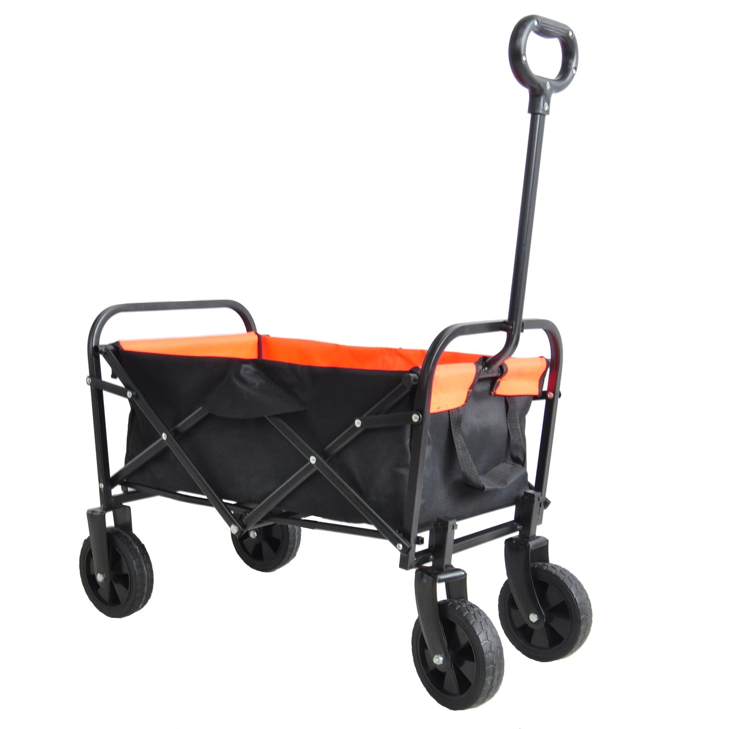 Mini Folding Wagon Garden Cart Shopping Cart Outdoor Camper Wagon Tools Cart