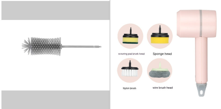 Electric Cleaning Brush Dishwashing Brush Automatic Wireless USB Rechargeable Professional Kitchen Bathtub Tile Cleaning Brushes BargainsRule