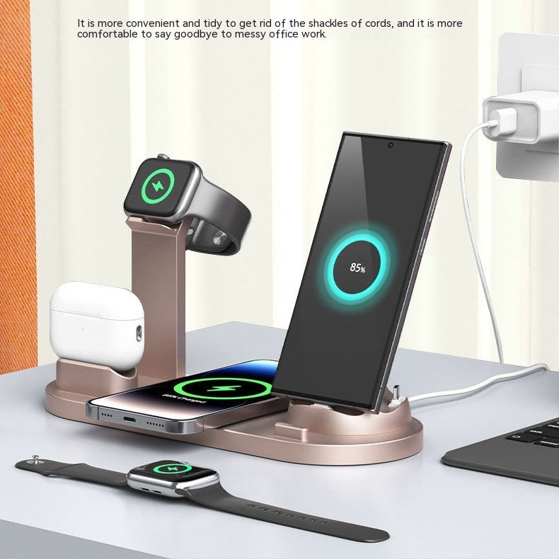 Three-in-one Wireless Charger Mobile Phone Holder BargainsRule