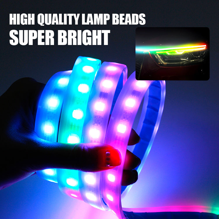 LED Colorful Car Head Cover Through Light BargainsRule