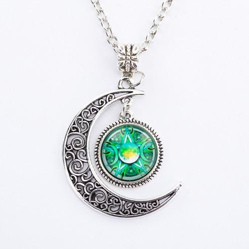 TRIPLE MOON GODDESS PENDANT NECKLACE BargainsRule