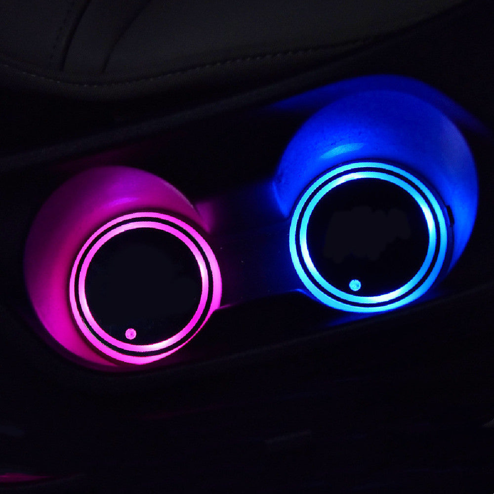 Car LED Luminous Water Cup Pad BargainsRule