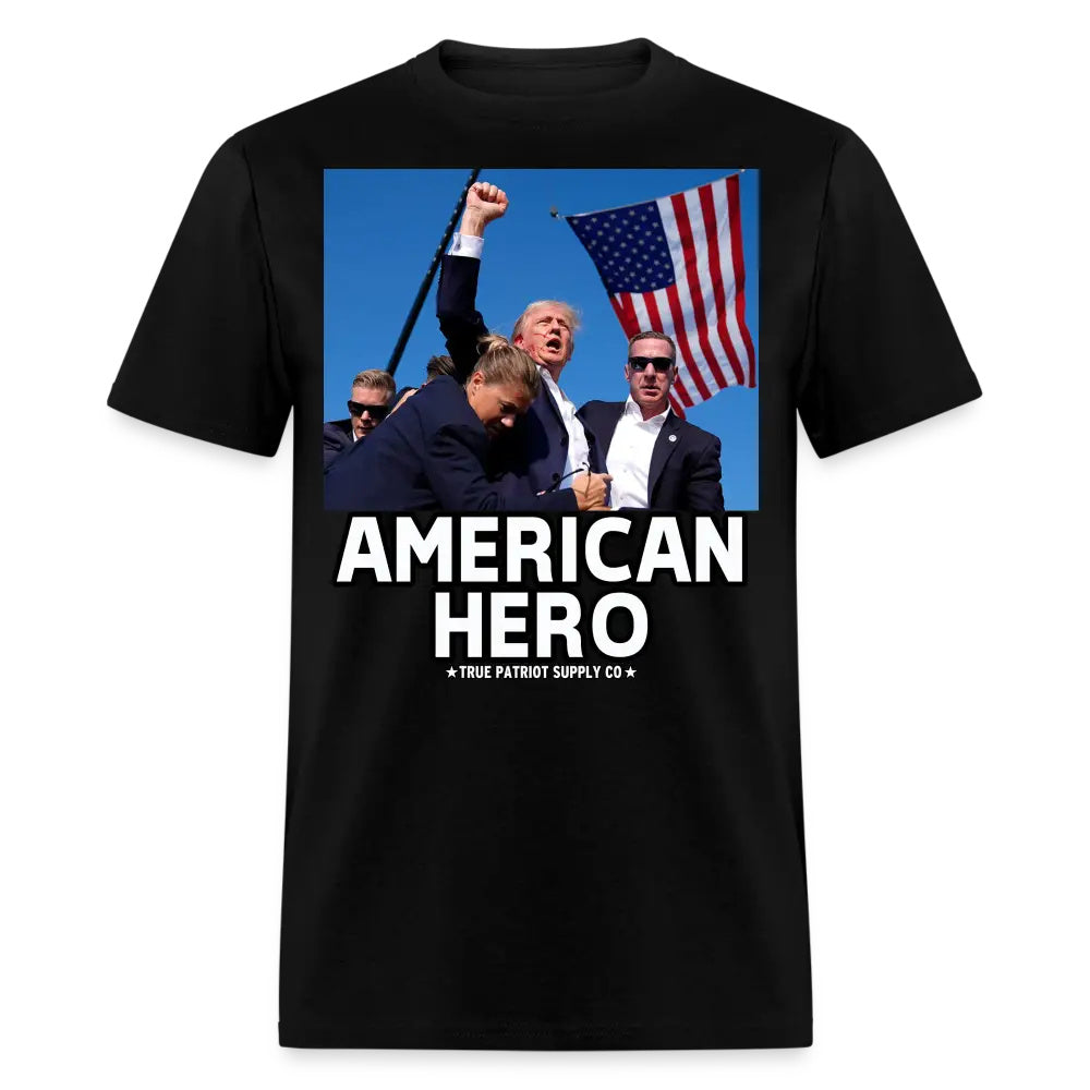 Trump Shot Assassination Attempt American Hero Fist Raised Unisex Classic T-Shirt