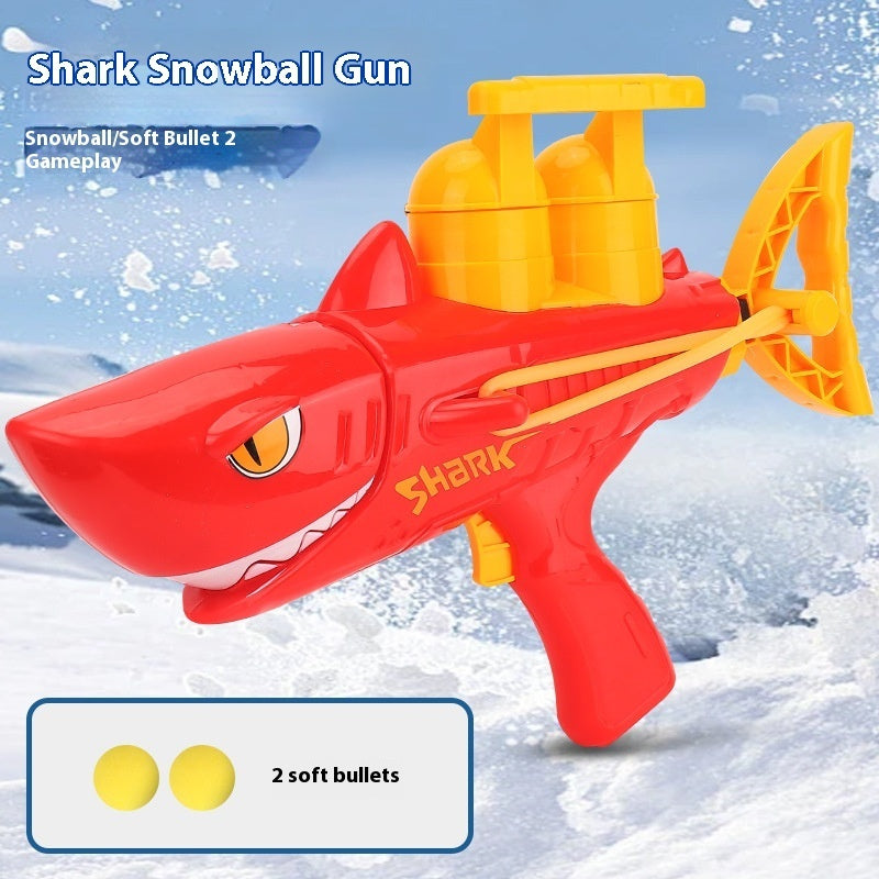 Children's Shark Snowball Gun Snow Outdoor Toys BargainsRule