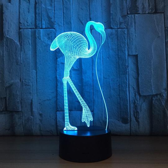 Colorful Touch Remote Control LED Visual Light Gift 3D Small Table Lamp BargainsRule