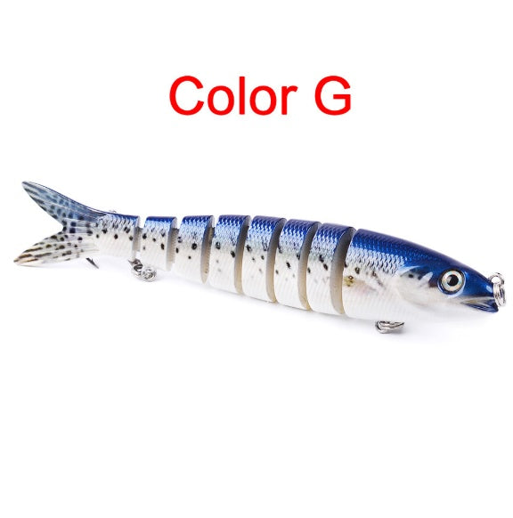 Pike Fishing Lures Artificial Multi Jointed Sections Hard Bait Trolling Pike Carp Fishing Tools BargainsRule