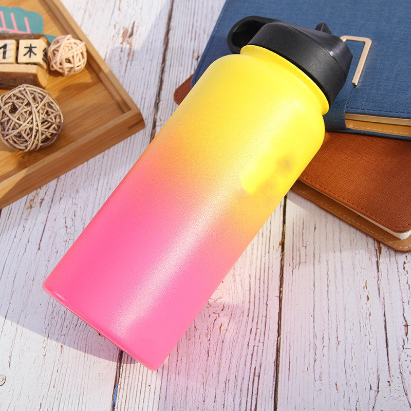 Stainless Steel Wide-mouth Outdoor Sports Vacuum Flask BargainsRule