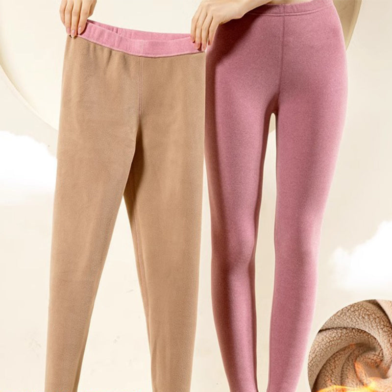 Warm Cashmere Leggings Winter Solid Slim Pants Fashion Trousers For Women Clothing BargainsRule