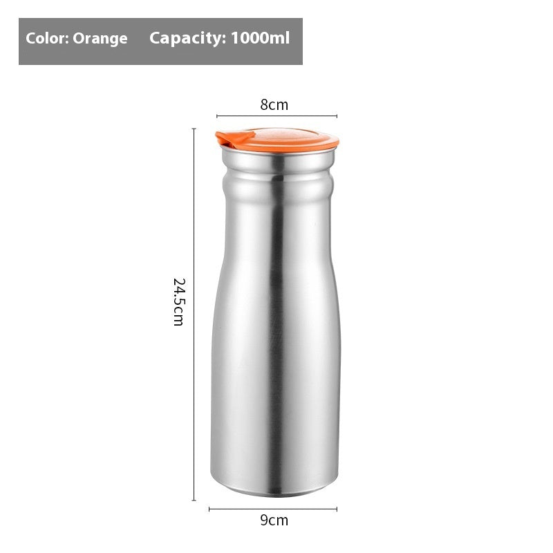 Stainless Steel Cold Water Bottle Single Layer Water Pitcher