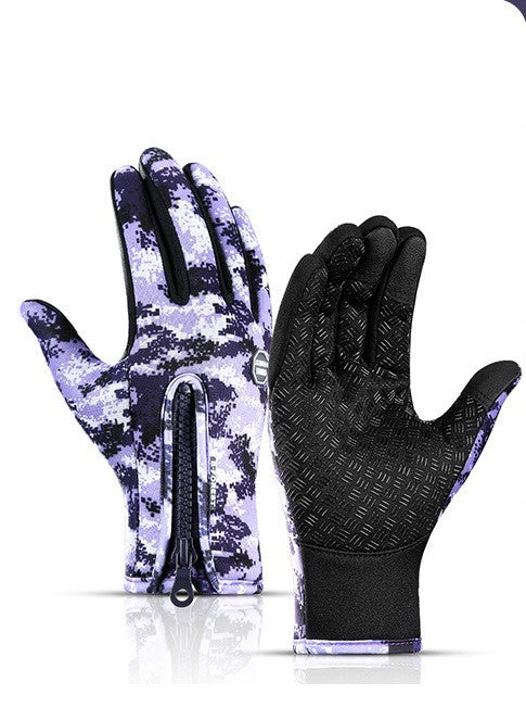 Winter Gloves Touch Screen Riding Motorcycle Sliding Waterproof Sports Gloves With Fleece BargainsRule