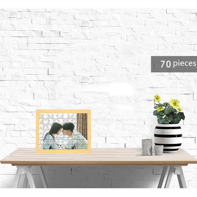 Wooden Photo Custom Jigsaw Puzzle DIY Personalized Gifts Puzzle BargainsRule