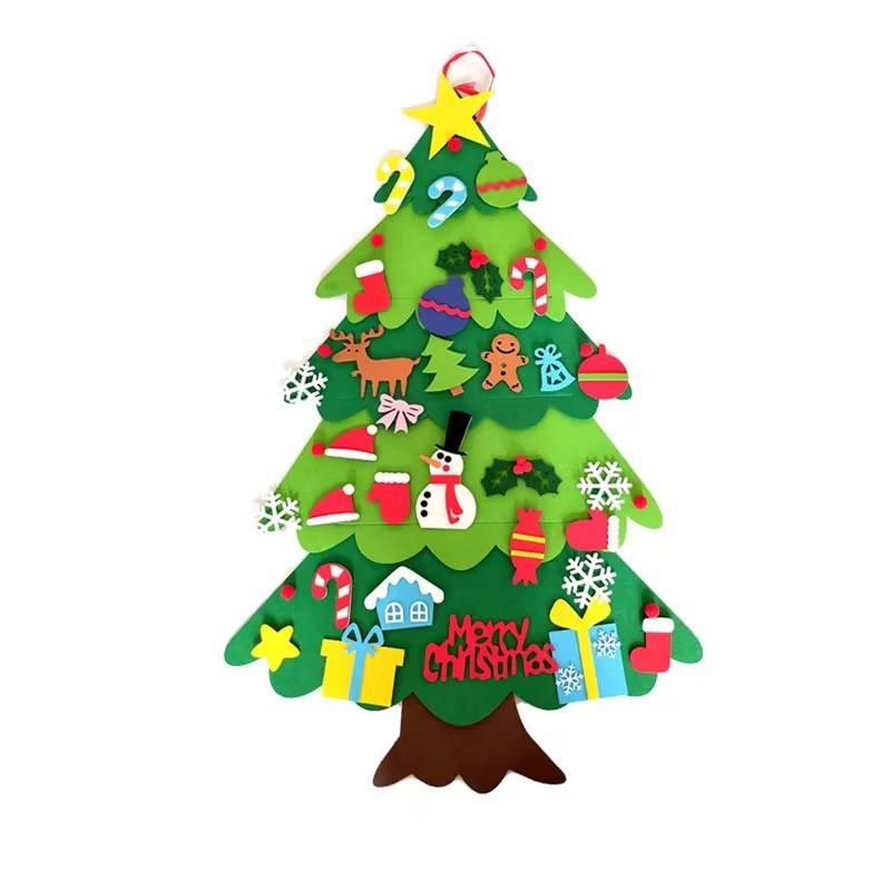 Children's DIY felt Christmas tree with lights BargainsRule