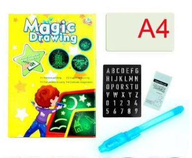 Educational Toy Drawing Pad 3D Magic 8 Light Effects Puzzle Board Sketchpad BargainsRule