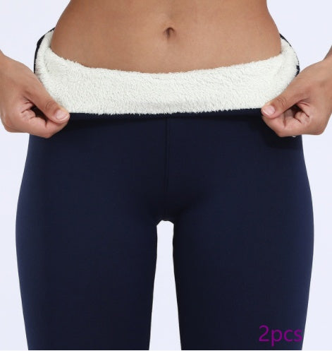 Women's Lamb Wool High Waist Elasticity Leggings BargainsRule