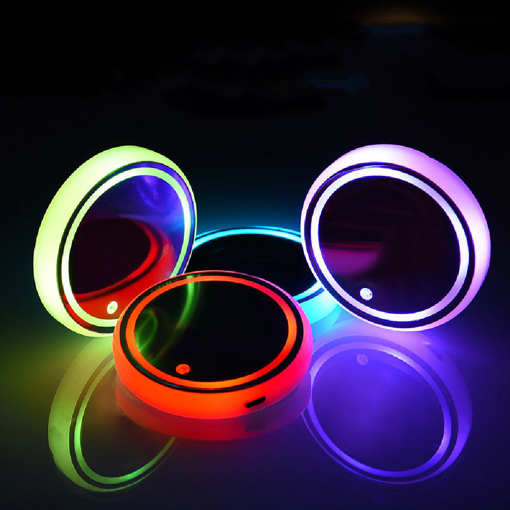 Car LED Luminous Water Cup Pad BargainsRule