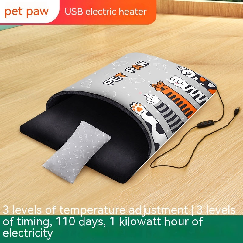 Electrically Heated Pet Cat Litter