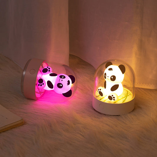 3d Creative Panda Car Bedside Night Light Usb Charging Led Table Lamp BargainsRule