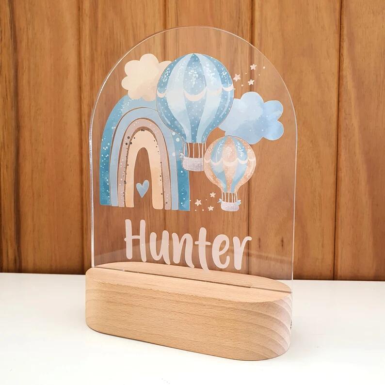 Personalized Colorful Night Light Baby Gift Night Light