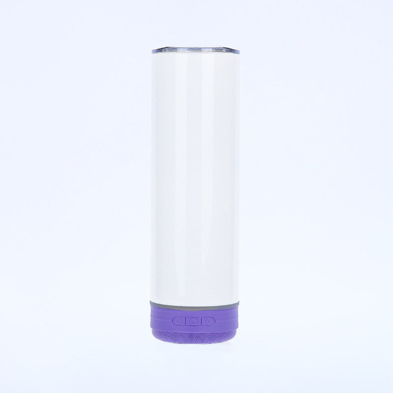 Sublimation 20oz Bluetooth Audio Cup Creative 304 Stainless Steel Vacuum Cup Double-layer Vacuum Tumbler BargainsRule