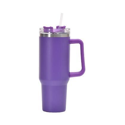 Stainless Steel Insulated Cup 40oz Straw Bingba BargainsRule