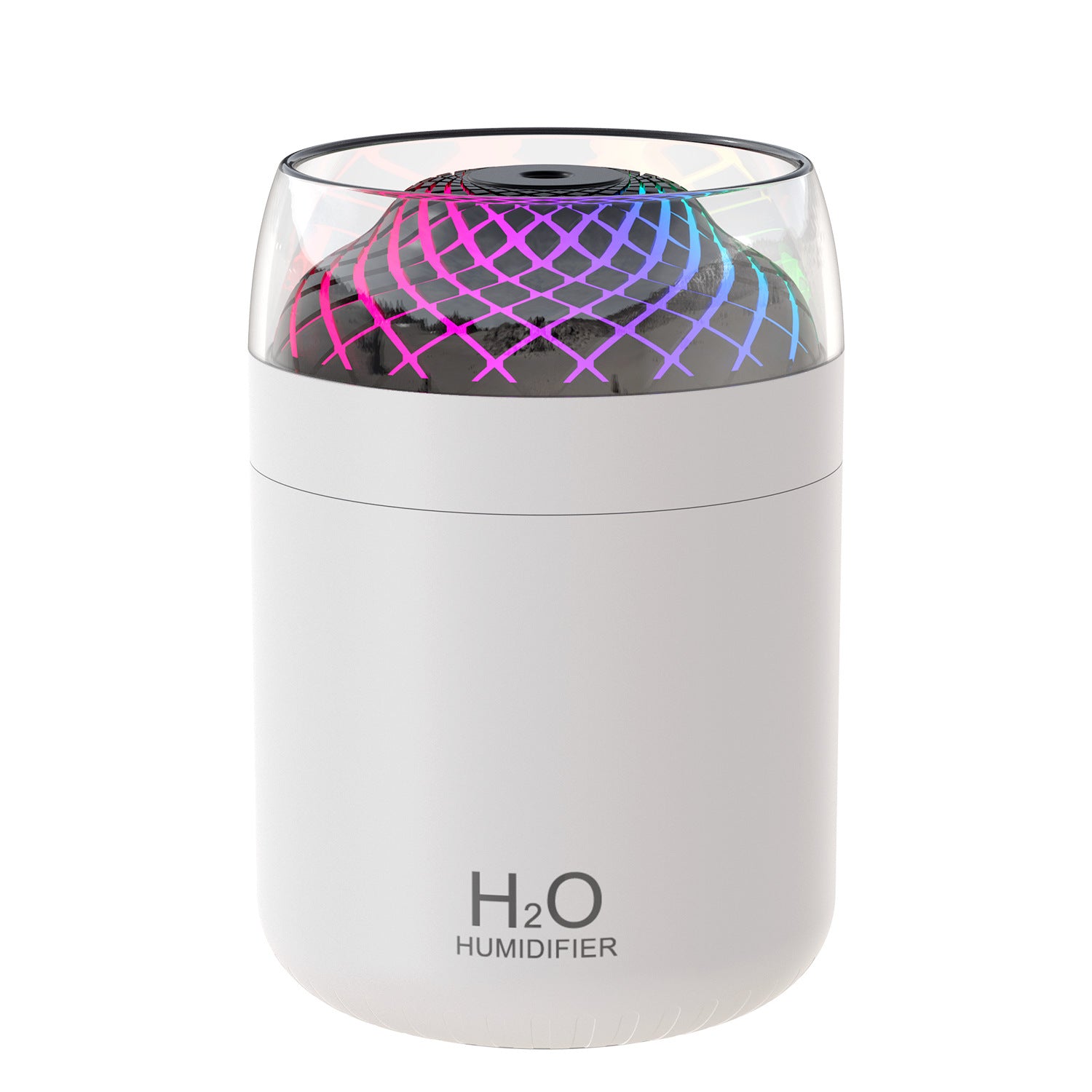 Colorful Light Spray Glass Cup Humidifier BargainsRule