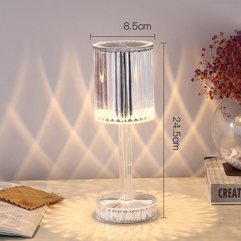 New Crystal Table Lamp Hotel Decoration Diamond Romantic Warm Led For Home Decor Romantic Gift Night Light BargainsRule