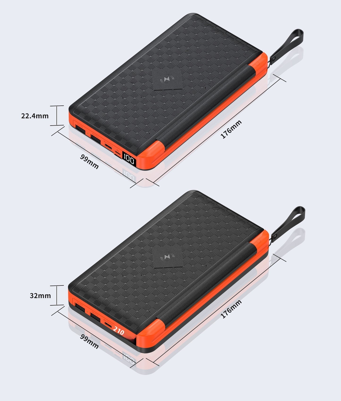 Large Capacity Outdoor Folding Solar Panels Wireless Power Bank