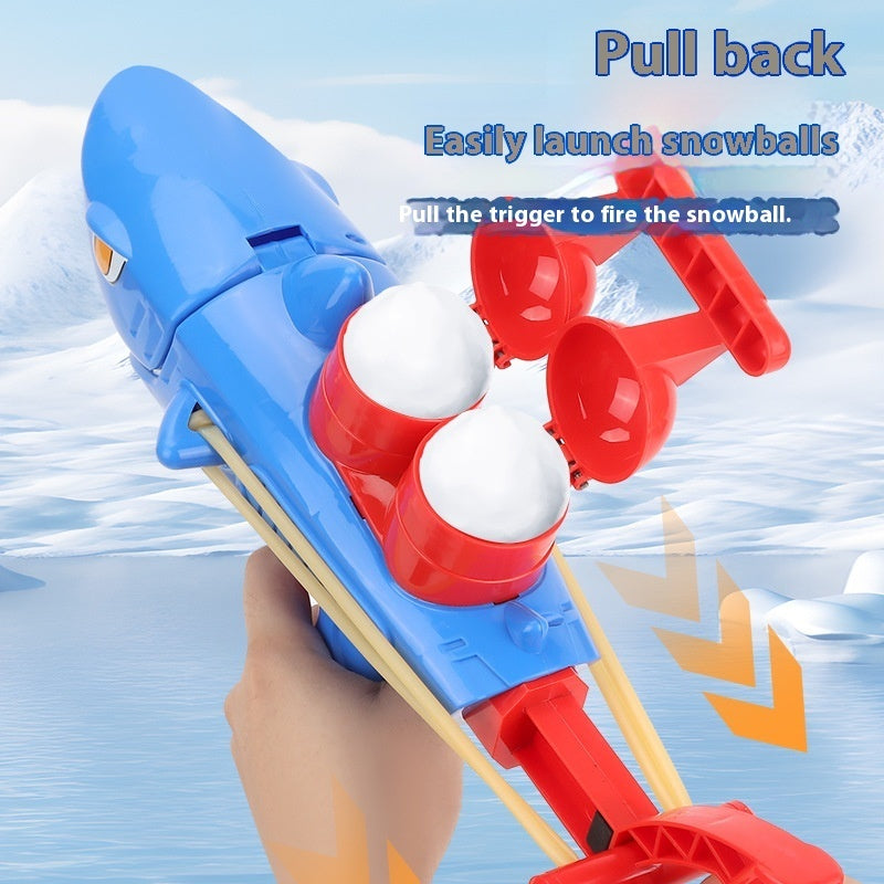 Children's Shark Snowball Gun Snow Outdoor Toys BargainsRule