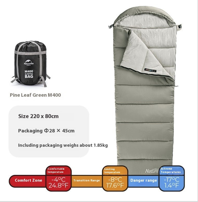 Washable And Spliced Double-person Tent Camping Portable Sleeping Bag