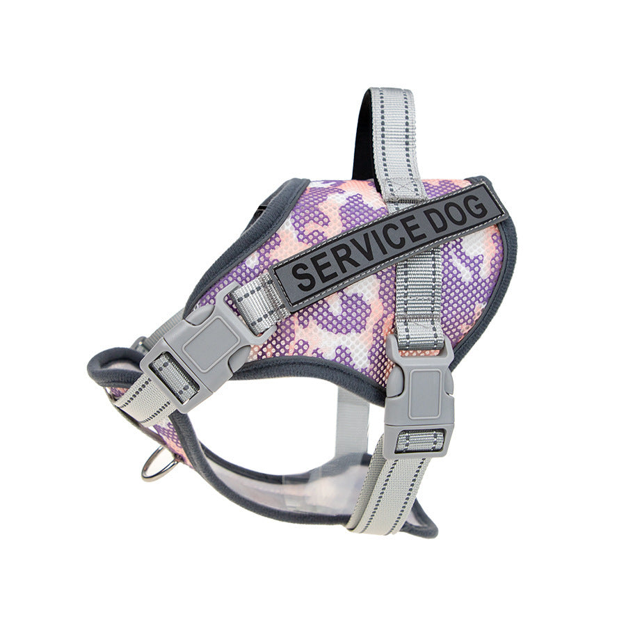 Neck Protection Anti-strangulation Colorful Reflective Pet Harness