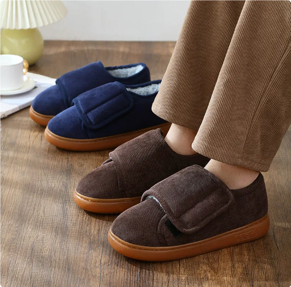 Large Opening Warm Cotton Slippers Bag Heel For Men And Women BargainsRule