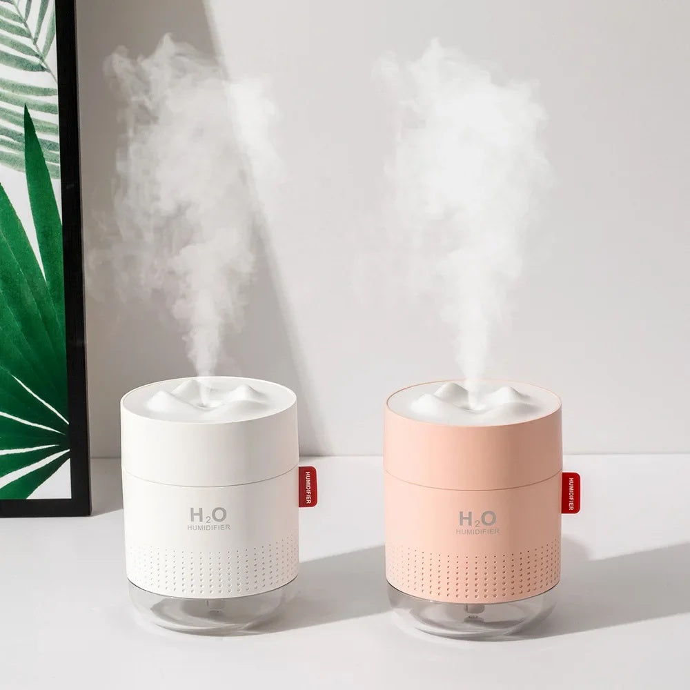 Portable Electric Humidifier Snow Mountain Home Mini USB Air Humidifier Ultrasonic Diffuser Aromatherapy Humidificador