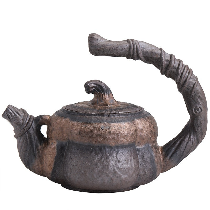 Handmade Stoneware Teapot Single Pot Ceramic Kung Fu Tea Maker