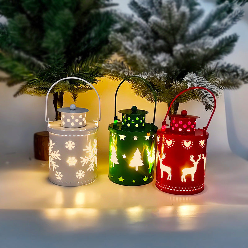 Christmas Candle Lights LED Small Lanterns Wind Lights Electronic Candles Nordic Style Creative Holiday Decoration Decorations BargainsRule