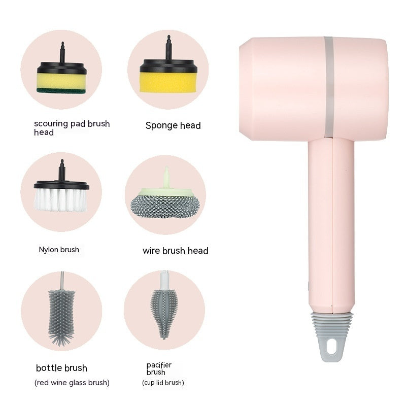 Electric Cleaning Brush Dishwashing Brush Automatic Wireless USB Rechargeable Professional Kitchen Bathtub Tile Cleaning Brushes BargainsRule