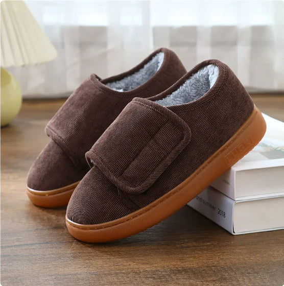 Large Opening Warm Cotton Slippers Bag Heel For Men And Women BargainsRule