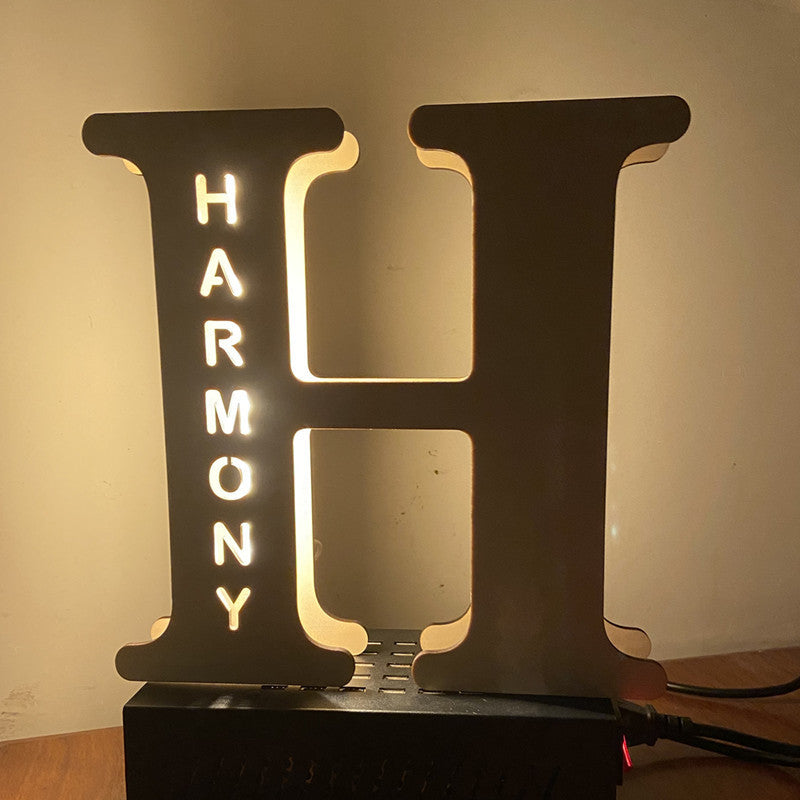 Personalized Custom Letter Lamp English Name Lamp BargainsRule