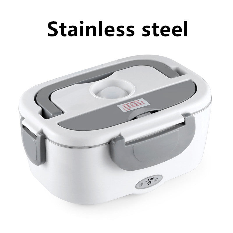 Kitchen Electric Heated Lunch Box Stainless Steel School Car Picnic Food Heating Heater Food Warmer Container BargainsRule