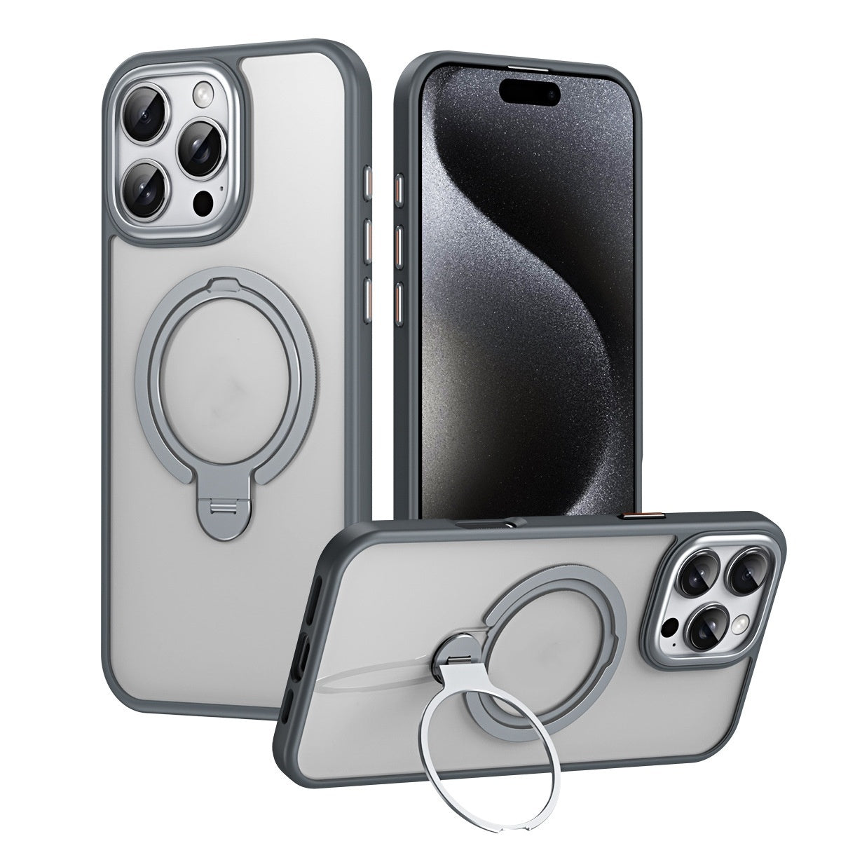 Phone Case Magnetic 360 Rotating Bracket Protective Cover